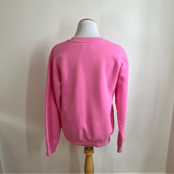 Aritzia TNA Crewneck Pink Relaxed Fit Sweatshirt Size XS - Picture 2 of 4